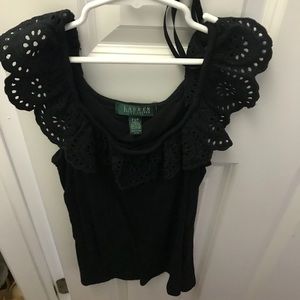 Black blouse from Ralph Lauren